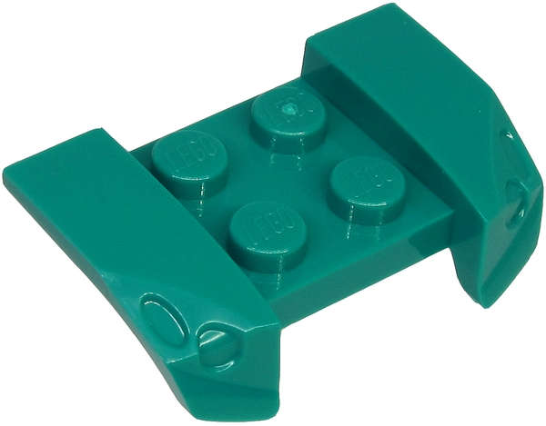 Lego (N) ~ Vehicle Mudguard 2 x 4 with Headlights Overhang ~ [Dark Turquoise]