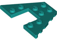 Lego (N) ~ Wedge Plate 4 x 6 ~ [Dark Turquoise]
