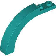 Lego (N) ~ Arch 1 x 6 x 3 1/3 Curved Top ~ [Dark Turquoise]