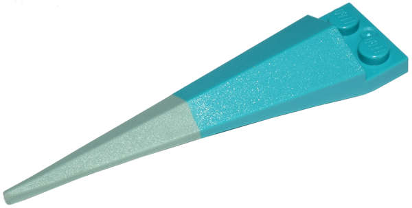 Lego (U) ~ Plate Modified 1 x 2 with Angular Extension with Molded Flexible Rubb ~ [Dark Turquoise]