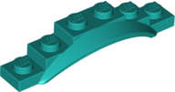 Lego (N) ~ Vehicle Mudguard 1 1/2 x 6 x 1 with Arch ~ [Dark Turquoise]