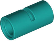Lego (N) ~ Technic Pin Connector Round 2L with Slot (Pin Joiner Round) ~ [Dark Turquoise]