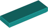 Lego (N) ~ Tile 1 x 3 ~ [Dark Turquoise]