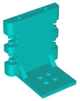 Lego (N) ~ Container Box Vidiyo Back Base ~ [Dark Turquoise]