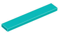 Lego (N) ~ Tile 1 x 6 ~ [Dark Turquoise]