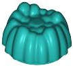 Lego (N) ~ Minifigure Hair Small Stud Size Spiky Tuft ~ [Dark Turquoise]
