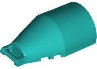 Lego (N) ~ Windscreen 6 x 4 x 2 Round with Bar Handle ~ [Dark Turquoise]