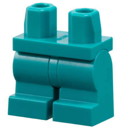 Lego (N) ~ Hips and Medium Legs Plain ~ [Dark Turquoise]