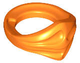 Lego (N) ~ Minifigure Bandana Ninja ~ [Orange]