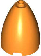Lego (N) ~ Cone 3 x 3 x 3 (Elliptic Paraboloid) ~ [Orange]
