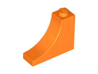 Lego (N) ~ Arch 1 x 3 x 2 Inverted ~ [Orange]