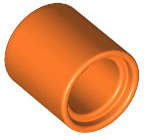 Lego (N) ~ Technic Liftarm Thick 1 x 1 (Spacer) ~ [Orange]