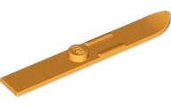Lego (N) ~ Minifigure Utensil Ski 6L (48mm Long) ~ [Orange]