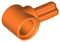 Lego (N) ~ Technic Axle and Pin Connector Hub with 1L Axle ~ [Orange]