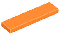Lego (N) ~ Tile 1 x 4 ~ [Orange]