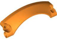 Lego (N) ~ Technic Panel Car Mudguard Arched #42 9 x 2 x 3 Rounded Top ~ [Orange]