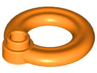 Lego (N) ~ Minifigure Utensil Flotation Ring (Life Preserver) ~ [Orange]