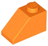 Lego (N) ~ Slope 45 2 x 1 ~ [Orange]