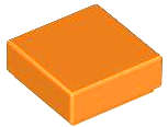 Lego (N) ~ Tile 1 x 1 ~ [Orange]