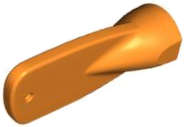 Lego (N) ~ Minifigure Utensil Oar / Paddle Head ~ [Orange]