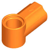 Lego (N) ~ Technic Axle and Pin Connector Angled #1 ~ [Orange]