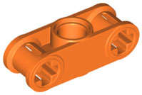 Lego (N) ~ Technic Axle and Pin Connector Perpendicular 3L with Center Pin Hole ~ [Orange]