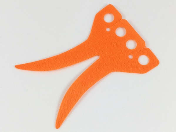 Lego (N) ~ Minifigure Coattails Cloth Long with 2 Holes for Hips Attachment ~ [Orange]