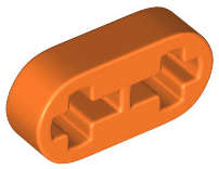 Lego (N) ~ Technic Liftarm Thin 1 x 2 - Axle Holes ~ [Orange]