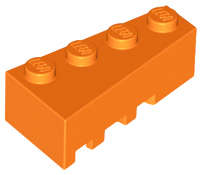 Lego (N) ~ Wedge 4 x 2 Right ~ [Orange]