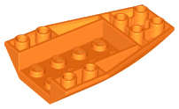 Lego (N) ~ Wedge 6 x 4 Triple Inverted Curved ~ [Orange]