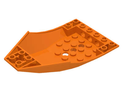 Lego (U) ~ Cockpit 10 x 6 x 2 Curved ~ [Orange]