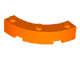 Lego (U) ~ Brick Round Corner 4 x 4 Macaroni with 3 Studs ~ [Orange]