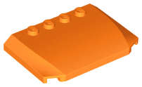 Lego (N) ~ Wedge 4 x 6 x 2/3 Triple Curved ~ [Orange]