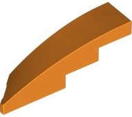 Lego (N) ~ Wedge 4 x 1 Right ~ [Orange]