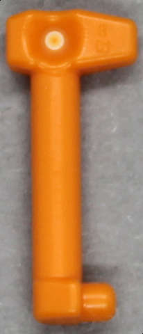Lego (N) ~ Minifigure Helmet Antenna / Rangefinder for Helmet SW Clone Trooper with Holes ~ [Orange]