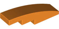 Lego (N) ~ Slope Curved 4 x 1 ~ [Orange]