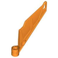 Lego (U) ~ Bionicle Wing Small / Tail with Axle Hole ~ [Orange]