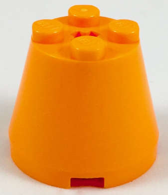 Lego (N) ~ Cone 3 x 3 x 2 ~ [Orange]
