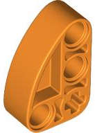 Lego (N) ~ Technic Liftarm Modified L-Shape Quarter Ellipse Thick 2 x 3 ~ [Orange]