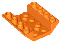 Lego (N) ~ Slope Inverted 45 4 x 4 Double with 2 Holes ~ [Orange]