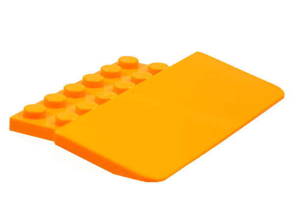 Lego (N) ~ Slope 15 5 x 8 x 2/3 with 12 Recessed Studs ~ [Orange]