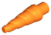 Lego (N) ~ Horn Unicorn / Spiral ~ [Orange]