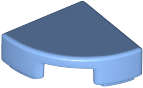 Lego (N) ~ Tile Round 1 x 1 Quarter ~ [Medium Blue]