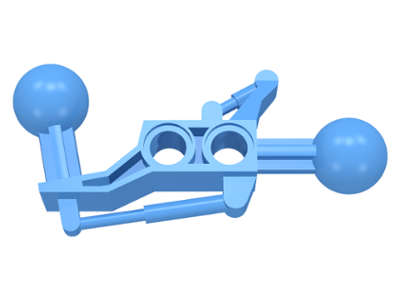 Lego (U) ~ Technic Ball Joint 2 x 7 with 2 Ball Joint ~ [Medium Blue]
