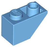 Lego (N) ~ Slope Inverted 45 2 x 1 ~ [Medium Blue]