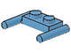 Lego (U) ~ Plate Modified 1 x 2 with Bar Handles - Flat Ends Low Attachment ~ [Medium Blue]
