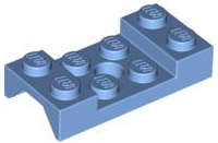 Lego (U) ~ Vehicle Mudguard 2 x 4 with Arch Studded with Hole ~ [Medium Blue]