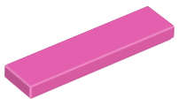 Lego (N) ~ Tile 1 x 4 ~ [Dark Pink]