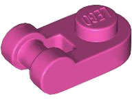 Lego (N) ~ Plate Round 1 x 1 with Bar Handle ~ [Dark Pink]
