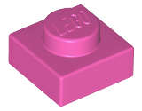 Lego (N) ~ Plate 1 x 1 ~ [Dark Pink]
